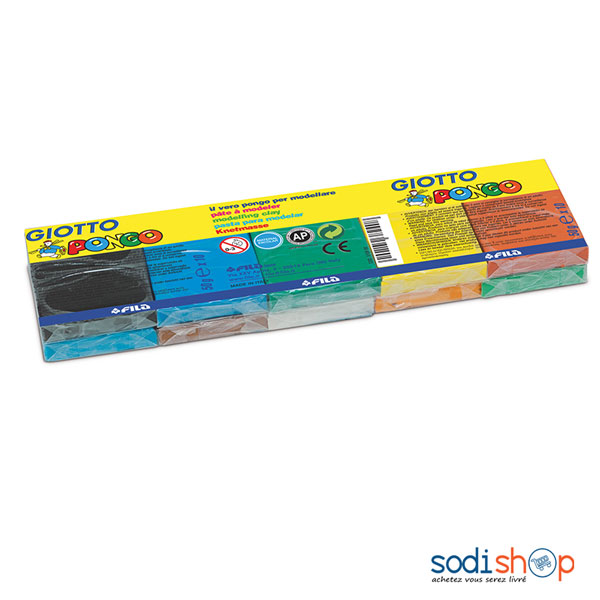 Pate A Modeler Giotto Patplume Pongo 10x50g La00 Sodishop