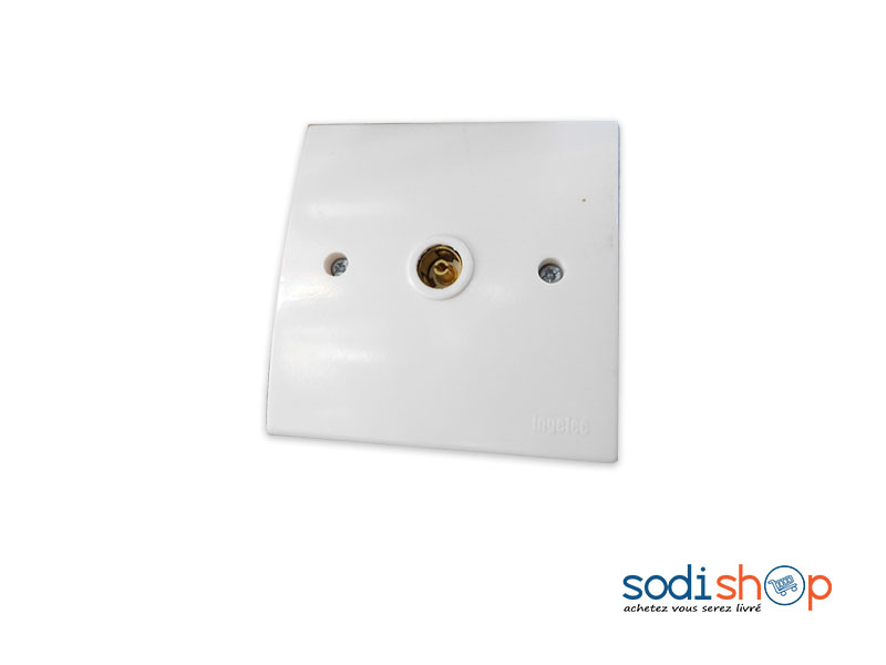 pRISE-TV2 Prise TV Ingelec Type Murale Une Sortie Fixation à Griffe KKS0093 sodishop
