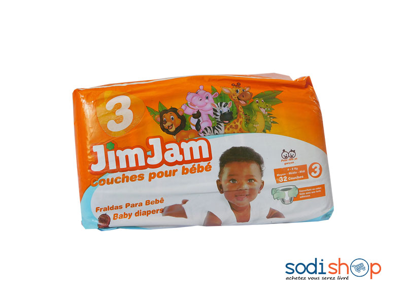 Paquet De Couche Jimjam Pour Bebe 32 Couches Mk Sodishop Paquet De Couche Jimjam Pour Bebe 32 Couches Mk Sodishop