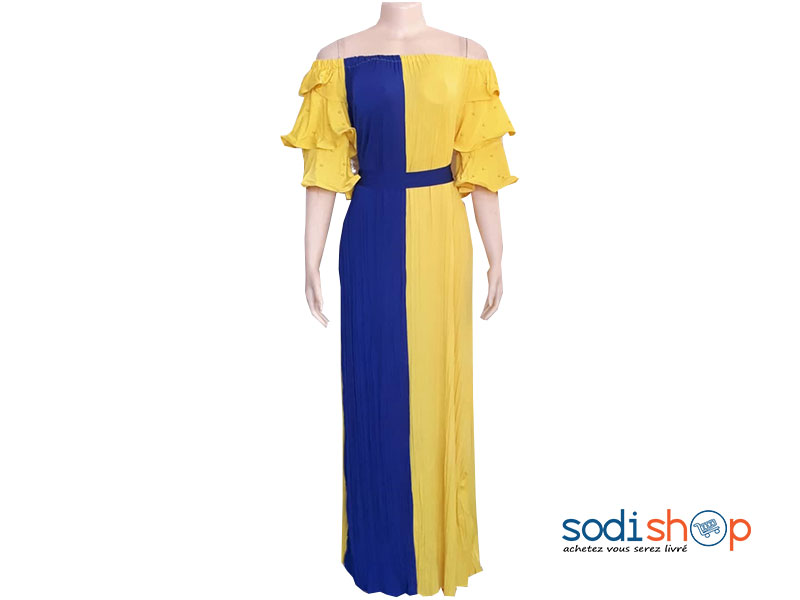 robe bleu et jaune