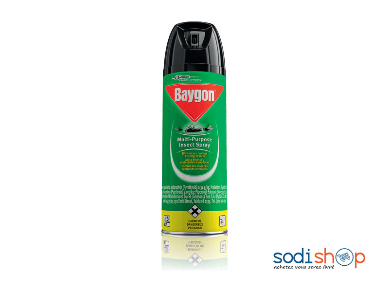 Spray à Insecticide Baygon, contre Mouche et Moustique MK00101