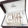 co Coffret Coral Montre avec Bracelets Pour Femme – Accessoires Elégants Couleur Bronze SODI00 Sodishop