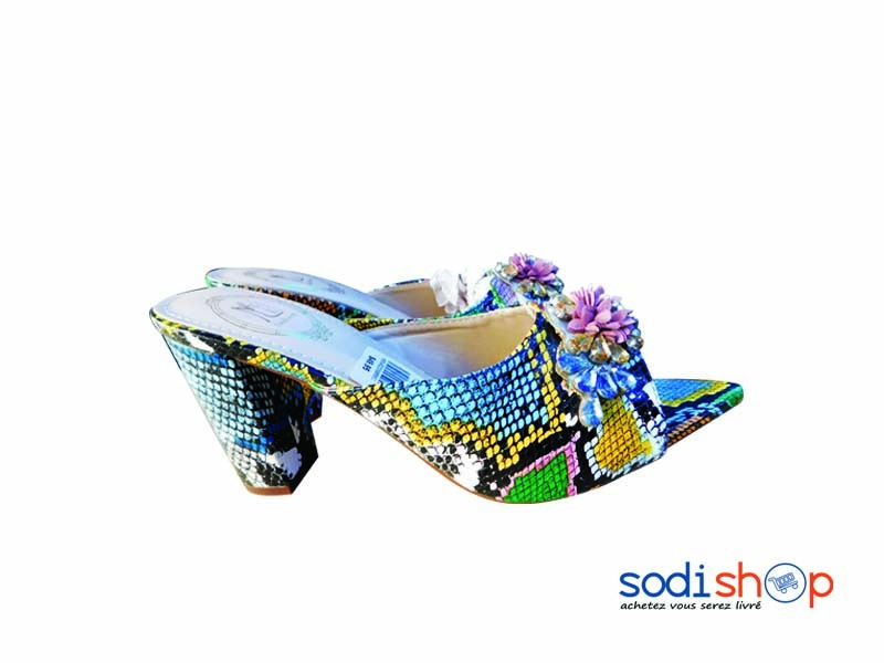 chaussure a talon vert