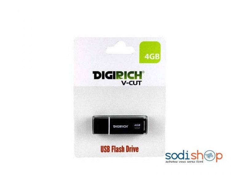 Clé USB DIGIRICh V-Cut 4Go USB Flash Drive MM00137 - SodiShop
