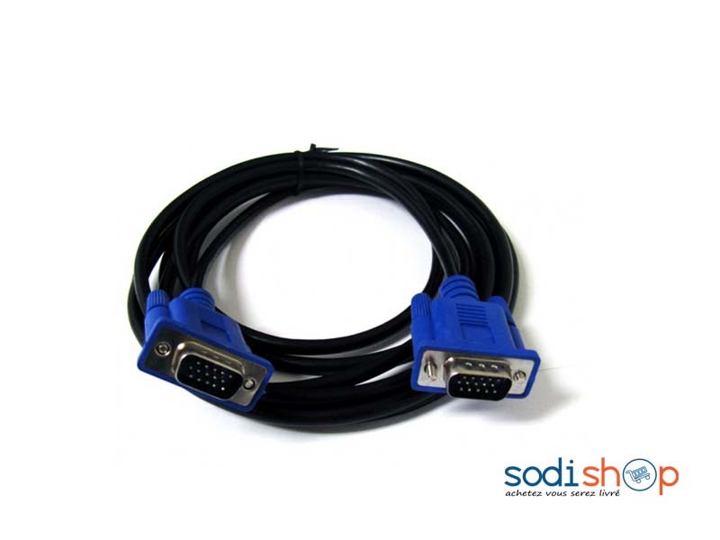 PNGKNYOCN Câble VGA à 90 Degrés, 1080p Full HD Coudé Vers Le Haut Vers