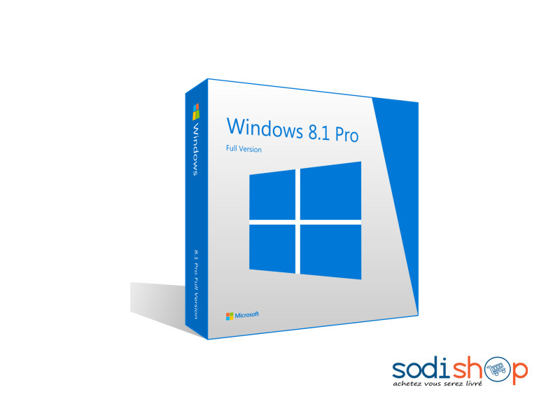 Licence Windows 8.1 Professionnel 32/64 Bits - Logiciel Système  d'Exploitation PC Microsoft IF00144 - SodiShop