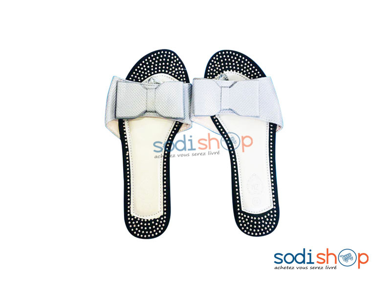 sandales plates noeud