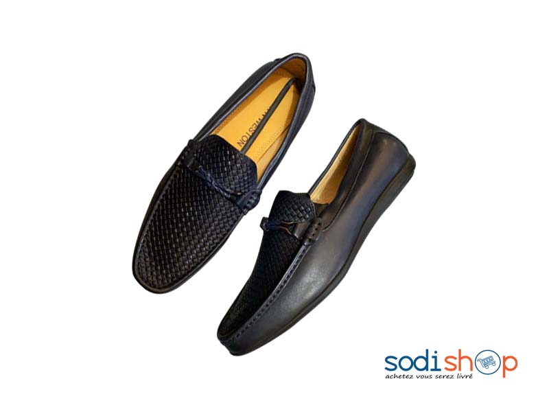 Mocassin K.N Weston - Design Elegant Chaussures Pour Homme Couleur Bleu  Foncé KO00124 - SodiShop