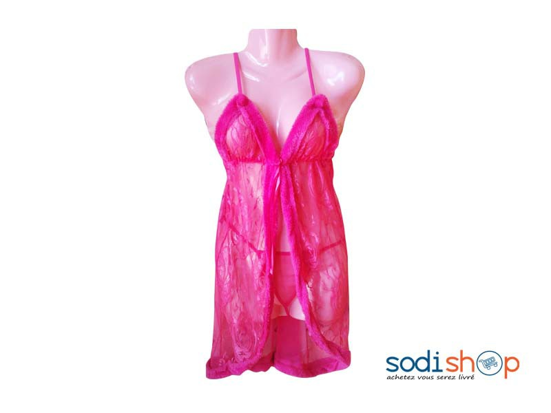 robe de nuit rose
