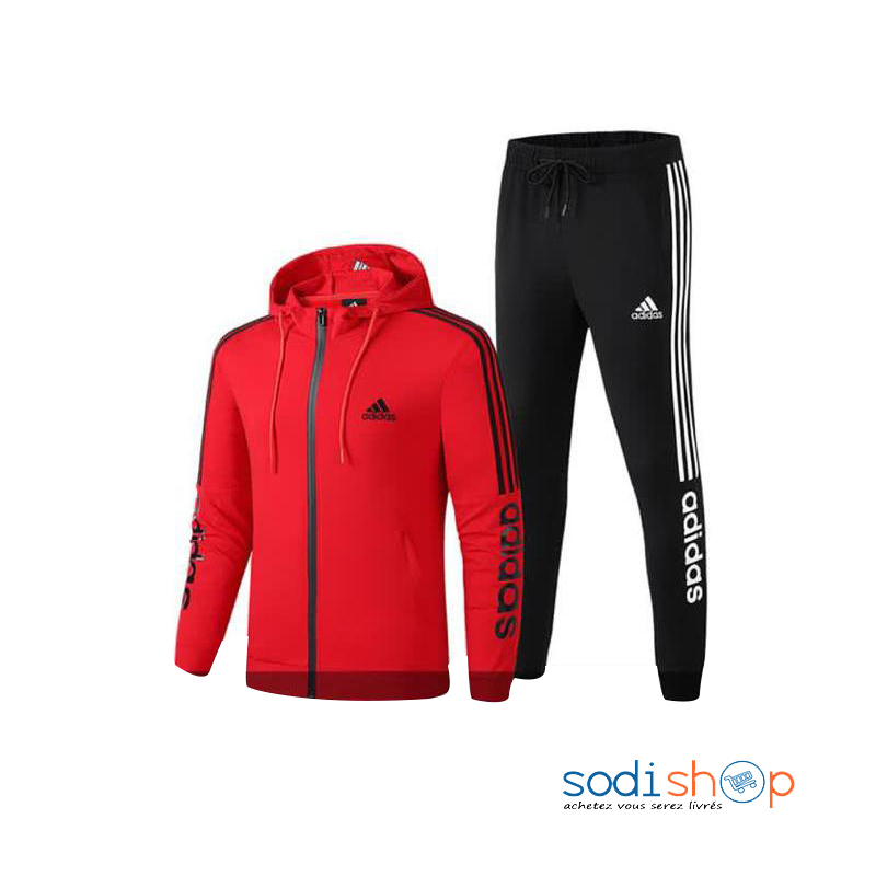 veste adidas rouge capuche