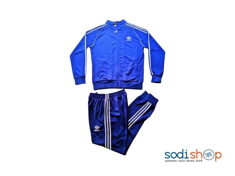 verlies uzelf Reorganiseren Medicinaal Survêtement Adidas 2 Pièces - Vêtement de Sport Couleur Bleu Bic BK0096 -  Sodishop