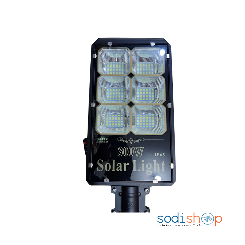 Solar Light 300 Watts - Lampe Solaire Étanche IP65 AL0055 - Sodishop