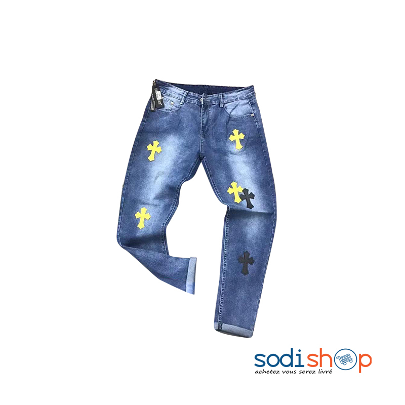 jeans homme avec motif