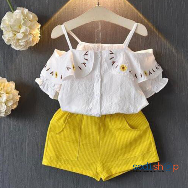 Chemisier Culotte de Mode Pour Petite Fille 2 Pi ces Ultra