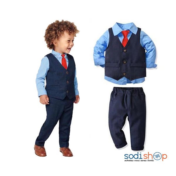 Complet Veston Pour Garcon 1 2 Ans Style De Gentleman 4 Pieces Couleur Bleu Mg Sodishop Complet Veston Pour Garcon 1 2 Ans Style De Gentleman 4 Pieces Couleur Bleu Mg Sodishop