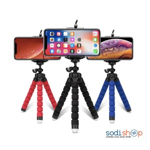 Mini Trépied Portable Ultra Flexible + Télécommande Bluetooth - Pour  Smartphone et Appareil Photo - SODI00 - Sodishop