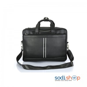 Sacoche We Design - PC Portable 15,6 - Simili cuir noir