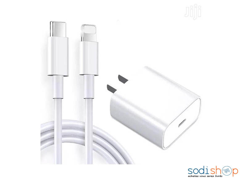 Vhbw Chargeur secteur USB C compatible avec Apple iPhone 12 Pro, 12 Pro  Max, 12 mini, 13 - Adaptateur prise murale - USB (max. 9 / 12 / 5 V), blanc