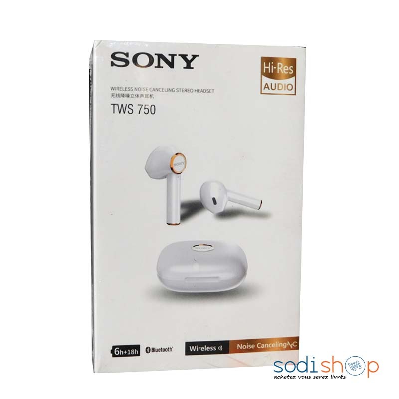 Écouteurs Sony TWS-750 - AirPods Bluetooh avec Réduction du Bruit