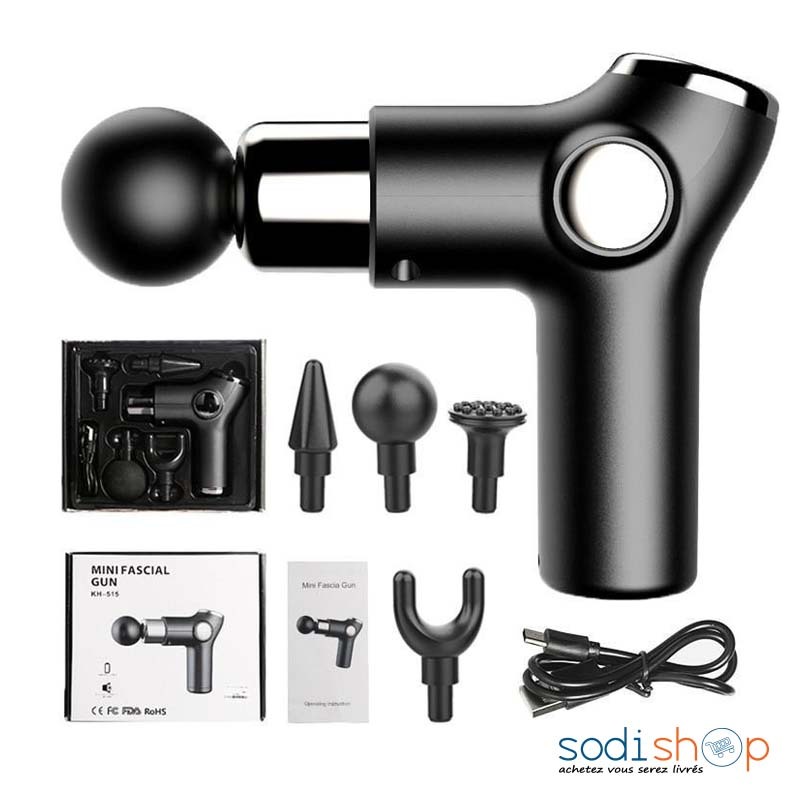 Mini Pistolet de Massage Musculaire Rechargeable - Fascial Gun Mini KH-515 MAH00170