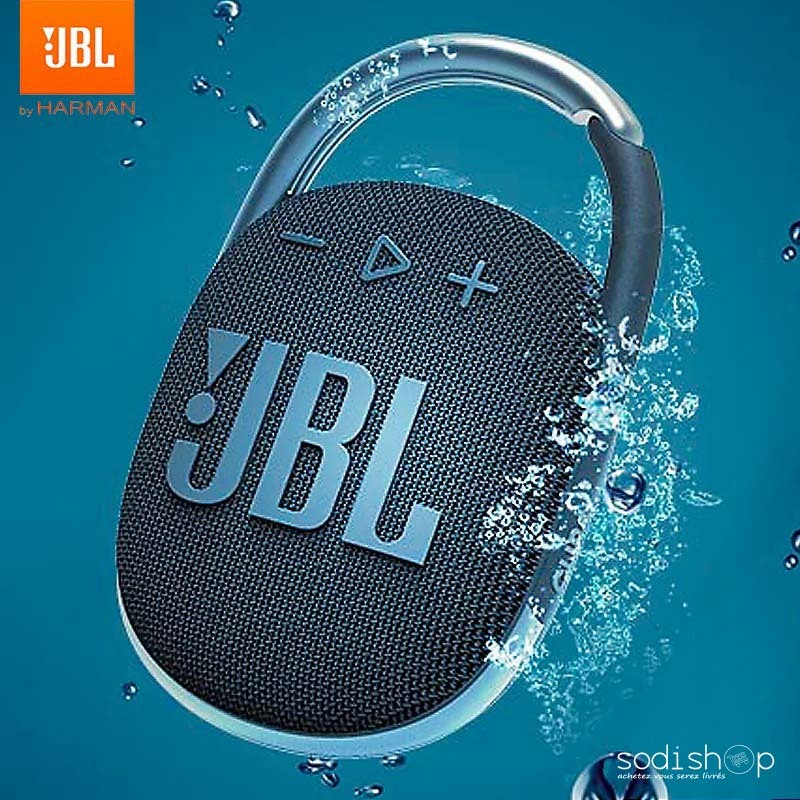 Enceinte Bluetooth JBL Clip 4, Étanche IP67 et Portable avec