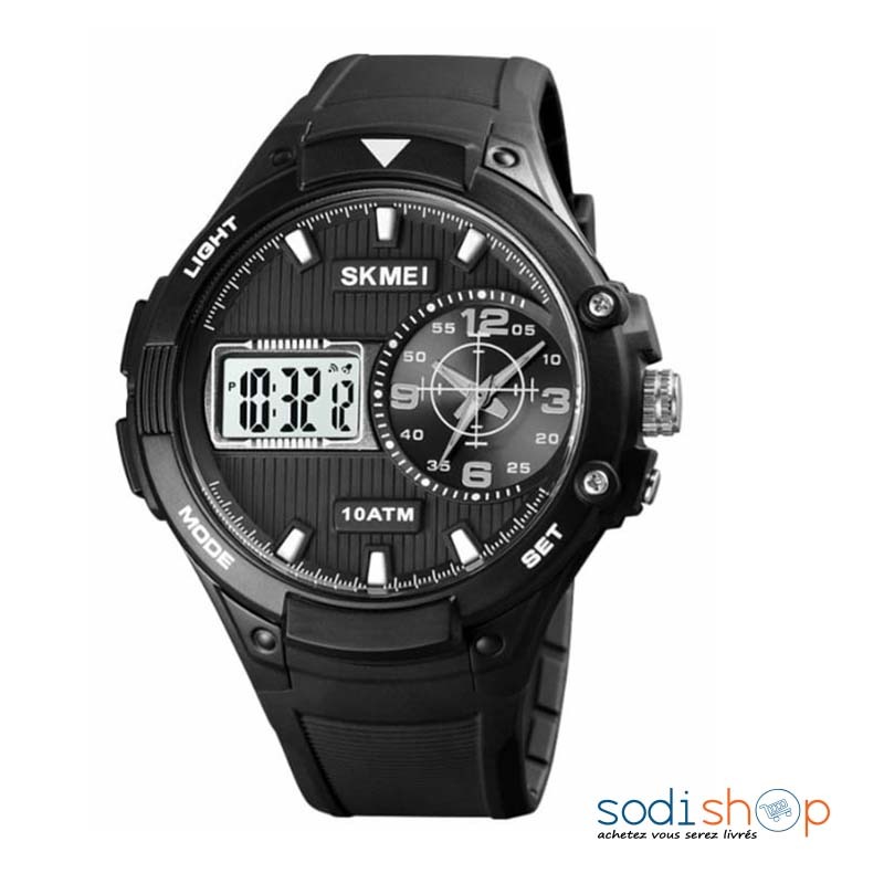 Montre Sport SKMEI D1068 Étanche 50M à LED et Eclairage - Pour Homme  DIA00169 - Sodishop