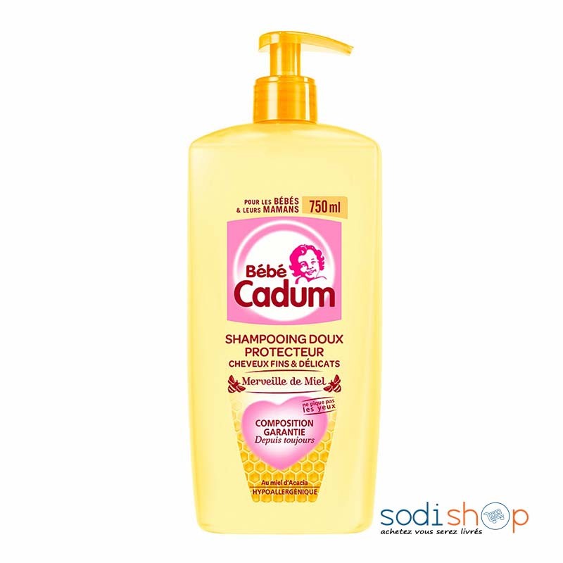 Bebe Cadum - Hygiène et Soin Bebe - Shampoing Ultra Doux - Pompe