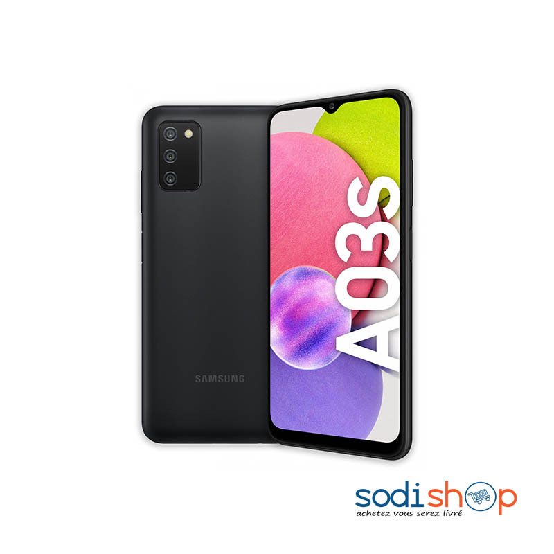 Téléphone Portable Smartphone - Samsung Galaxy A03s- Mémoire 32 Go – Ram 3  Go – Ecran 6.5″- Photo 13 Mpx -KE0010 - Sodishop