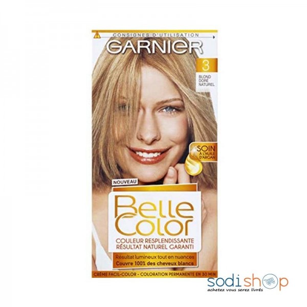 Coloration Cheveux Garnier Belle Color 03 Teinture Couleur Blond Doré