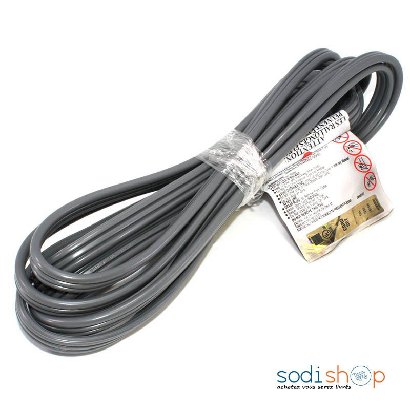 Rallonge Câble électrique 16AWG, SJT 16 / 3C 13A / 125V - 3ft- KTS00184