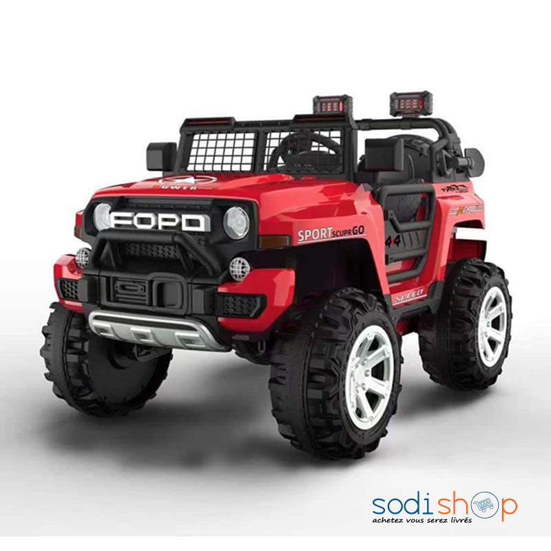 Voiture Electrique Pour Enfant Vehicule 4x4 Sport Power Fopd Couleur Rouge Mdd001 Sodishop