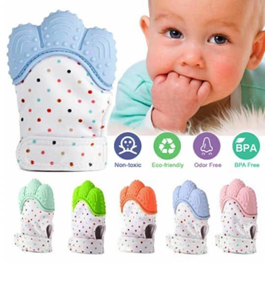 BabyJem Gants de Dentition Bleu – bébé.mu