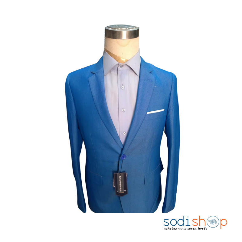 Veste Complet Pour Homme V tement Chic Couleur Bleu 2 Pi ces