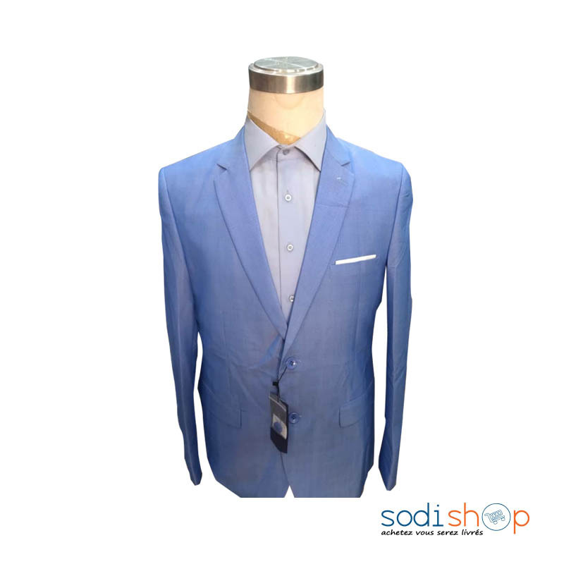 Veste Costume Complet Pour Homme 2 Pièces Couleur Bleu CMU00192 - Sodishop