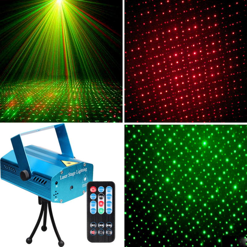 Jeu de Lumière - Projecteur Laser sur Scène Multicolore avec Télécommande