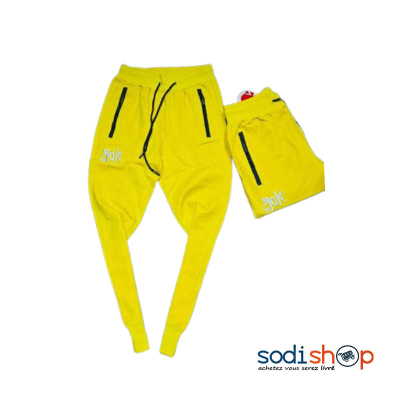 Pantalon Jogging Couleur Jaune - Vêtement Confortable - Sodishop