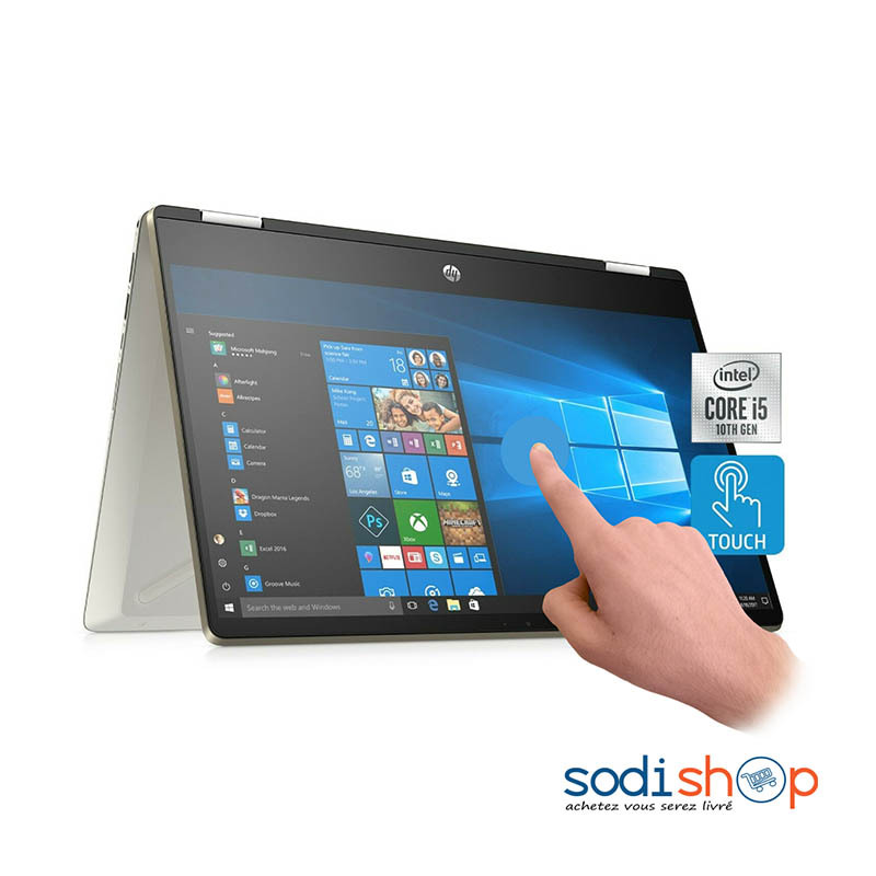 HP Pavilion x360 14-dw1051cl Intel Core i5 11e génération 1135G7 (2,40 GHz) 8 Go de mémoire 512 Go SSD PCIe Intel Iris Xe Graphics 14