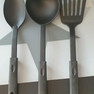 Set de spatule, louche, cuillère et passoire – Ustensile de
