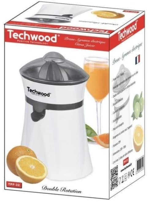 Presse-agrumes Electrique Automatique - Extracteur de Jus Techwood TPF-32  Presse-fruits 20 W BZE00199 - Sodishop