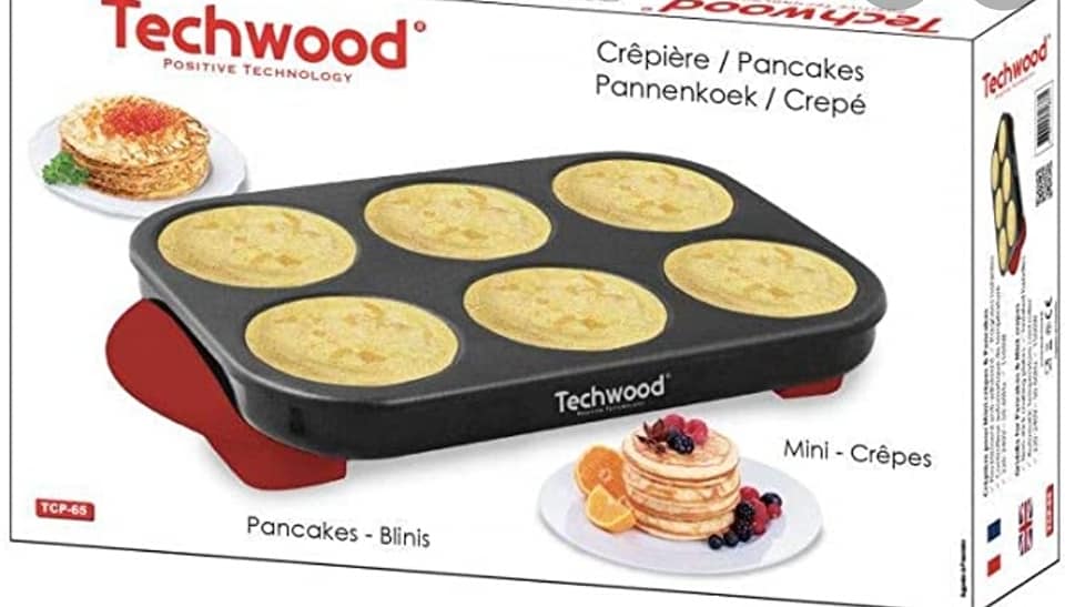 Crêpière et Pancake Techwood TCP-65 - Machine à Mini Crêpe 6