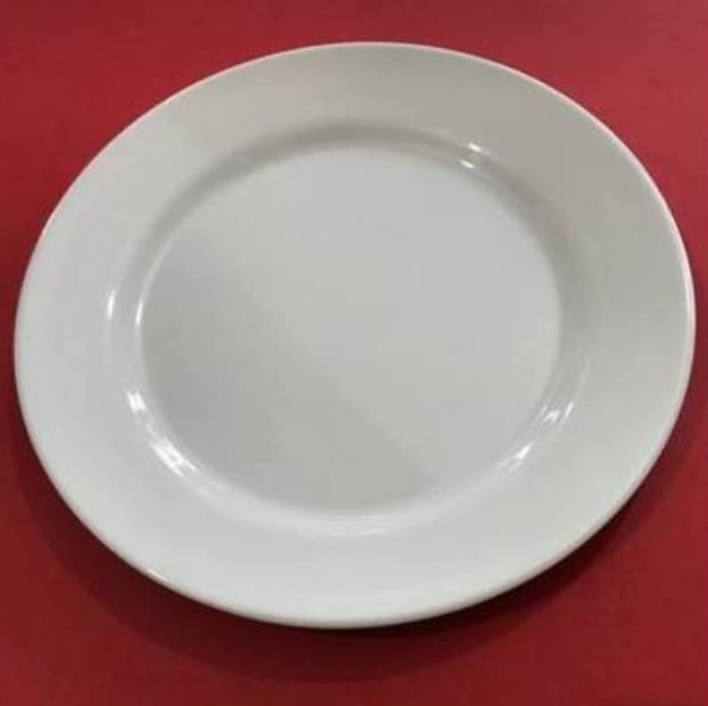 Assiette Plate en Porcelaine - Couleur Blanc Ustensile de Cuisine BZE00199  - Sodishop