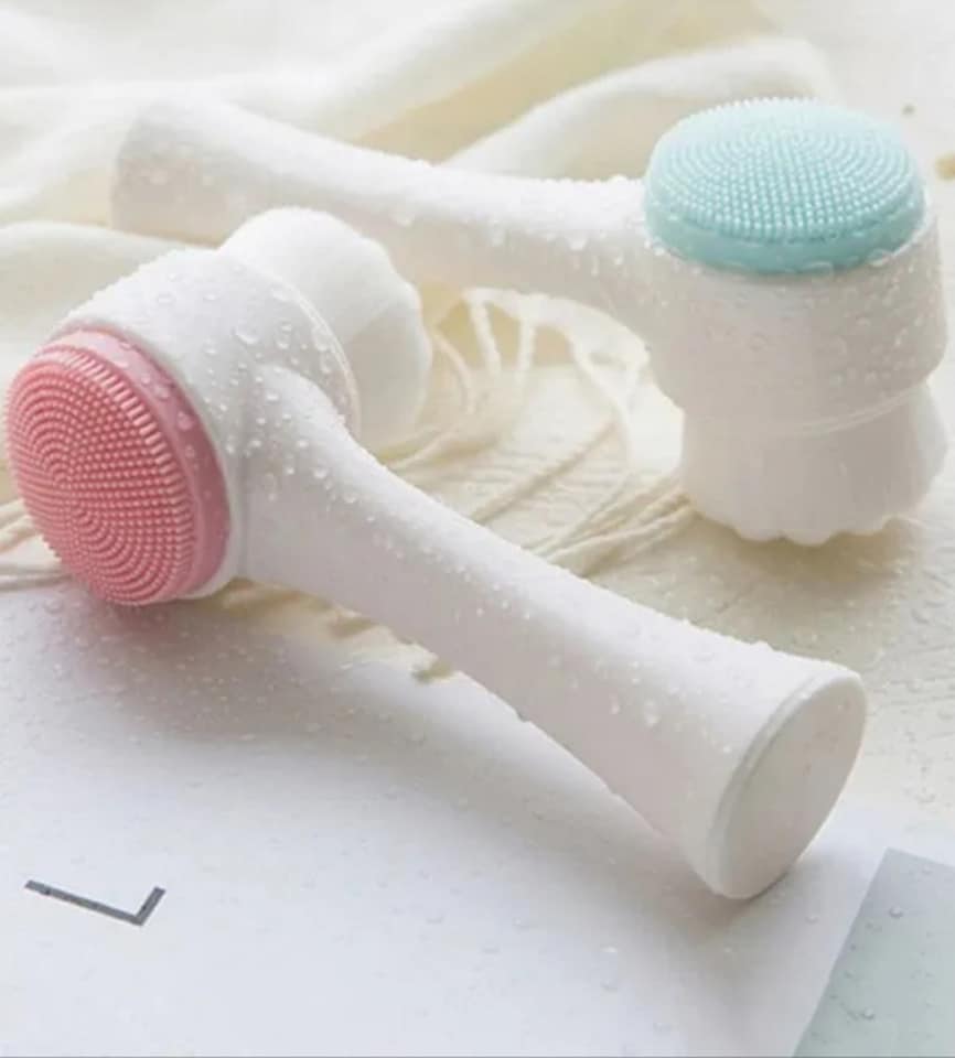 Brosse Nettoyante Exfoliante Manuelle Double Face pour Visage BZE00199