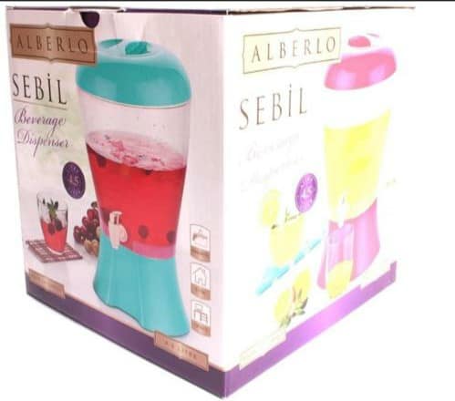 Distributeur de Jus de Fruits et Boisson - Récipient Elégant avec Robinet  4,5 litres Alberlo Sebil BZE00199 - Sodishop Côte d'Ivoire