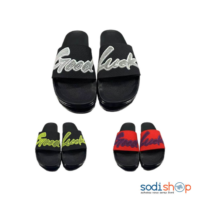 Claquette Good Luck Sandales Confortables Couleur Assortie