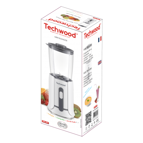 Mixeur Mini Blender Techwood 300 watts 500ml TBL-201 BZE00199 - Sodishop
