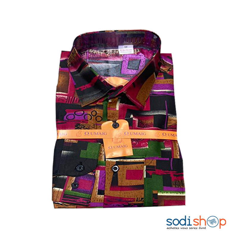 Chemise Pour Homme - Vêtement à Imprimé Chic Multicolore MOH00203 - SodiShop