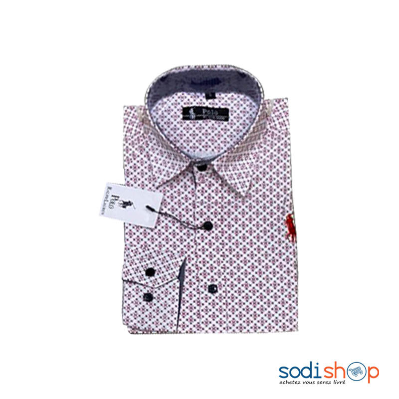 Chemise Pour Homme Polo - Vêtement à Imprimé Couleur Rouge MOH00203 -  Sodishop