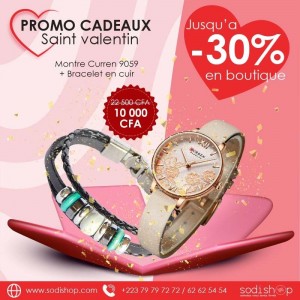 Accessoires de Luxe - Montre et Bracelets Pour Femme Design Eclatant 5  Pièces SODI00 - Sodishop