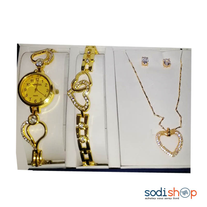 Coffret Cadeau Pour Femme Accessoires de Luxe - Couleur Or MAS00209