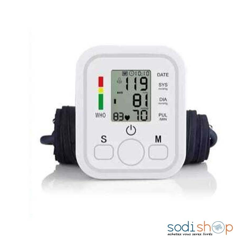 Tensiomètre électronique pour bras avec brassard ajustable - Mesure  automatique de la tension artérielle – Large écran LCD KEN00215 - Sodishop  Sénégal